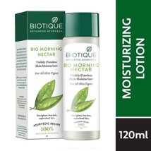 Biotique Bio Morning Nectar Visibly Flawless Skin Moisturizer 120 ml Face Care - £15.98 GBP