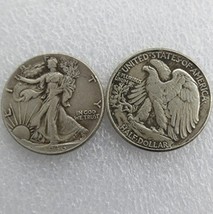 RARE Antique 1936-D Walking Liberty Half Dollar Silver Color Coin. Explore Now! - £22.37 GBP