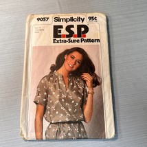 @1979 Simplicity E.S.P. Vtg Sewing Pattern 9057; Misses Pullover Tunic Tie Belt - £5.78 GBP