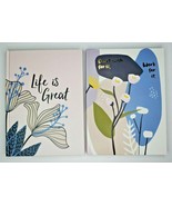 Lot of Two Decorative Journals Floral &amp; Motivational Quotes U82 - £11.95 GBP