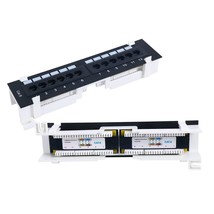 Cat6 12 Port Rj45 Patch Panel Utp Lan Network Adapter Cable Connector Wall Mount - £22.02 GBP
