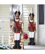 Christmas Tin Soldier Nutcracker Porch Greeter Indoor Outdoor Holiday De... - €25,45 EUR+