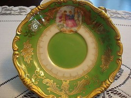 K-  Japan- Pictorial courting couple FRAGONARD DECOR and gold cup / saucer [*16] - £42.59 GBP