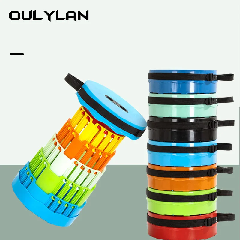 Oulylan Portable Telescopic Folding Stool Outdoor Camping Retractable St... - £27.18 GBP+