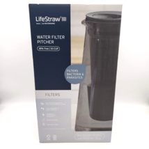 LifeStraw Home Water Filter Pitcher, 10-Cup, Obsidion Grey Black NEW - £31.41 GBP