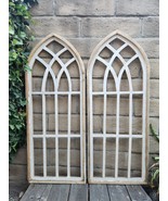 Arch Wood Farmhouse Distress Wall Decor Set of 2, 46&quot; H, CHOOSE Color - $128.42 CAD