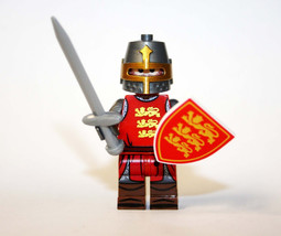 Building Block Royal Coat of Arms Knight Castle soldier Minifigure Custom Toys - £4.87 GBP