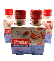 *READ* 12PK SlimFast High Protein Strawberries &amp; Cream Meal Replacement ... - $19.99
