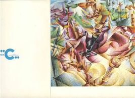 Boccioni Cover TS Flavia Signed Captains Dinner Menu Costa Cruise 1969 - $14.85