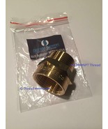 3/4&quot; G Thread Metric BSP Female to NPT Male Pipe Fitting Brass Adapter L... - £11.48 GBP