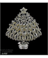 Signed Eisenberg Ice Christmas Tree Pin (#J952) - $3,427.11 MXN