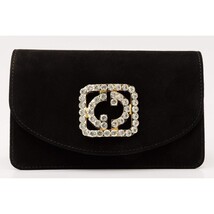 The California Black Suede Leather Handbag image 4