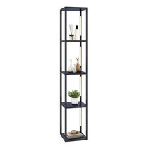 64 Inches Floor Lamp with 3-Level Dimmable LED Bulbs and Rotatable LED Poles-Bla - $2,524.81 MXN