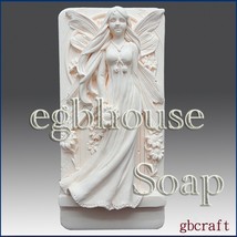 egbhouse, 2D Silicone Soap Mold, plaster mold, polymer clay –  fairy Cliodhna - $29.45