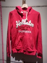 Hollister Womens Red Cotton Pullover Hoodie Size XXL Express Shipping - £18.30 GBP