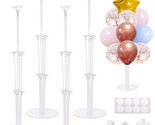 7 Sets Balloon Stand Kits, Clear Balloon Holder For Table Including Glue... - $19.99
