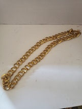 11&quot; Gold Tone Medium Link Necklace ^ - $316.74 MXN
