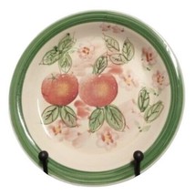 Gibson Designs PEACH DUO Dinner Plate 10 ½”D Ceramic Dish Fruit And Flowers - £11.01 GBP
