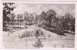 Postcard Sweethearts Monument Camp Devens Massachusetts Printed Censored in BR - £7.77 GBP