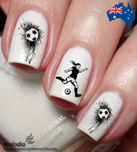 Women Football Soccer Nail Art Decal Sticker - World Cup - £3.60 GBP