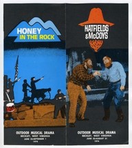 Honey in the Rock &amp; Hatfields &amp; McCoys Brochure 1974 Outdoor Musical Drama - £14.57 GBP