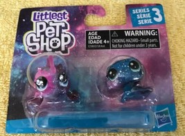 Littlest Pet Shop Series 3 Cosmic Pounce BFF&#39;s NEW 2 Mini Pets Hasbro - £7.83 GBP