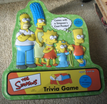 2000 The Simpsons Trivia Game Tin With Poster Complete Cardinal Games Gr... - $10.99