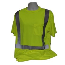 Tingley Job Site™ Class 2 High-Visibility Lime-Green Polyester T-Shirt S... - £10.43 GBP
