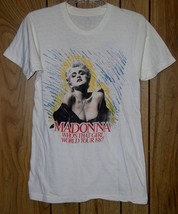 Madonna Concert Tour T Shirt Who&#39;s That Girl Vintage 1987 Single Stitched - $410.70 CAD