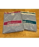 Vtg NOS Lady Manhattan Crew Neck Long Sleeve Ankle Length Knit Thermal U... - $39.59