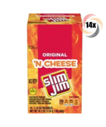Full Box 14x Pack Slim Jim Original &#39;N Cheese Snack Sticks | 1.15oz | 7G... - $51.47 CAD