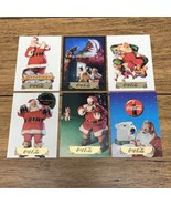 Coca Cola Coke Collect A Card Series 2 Santa S Foil Stamp Lot Of 6 CV JD - $463.32 MXN