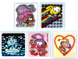 Vintage 80s Snorks Stickers Lot Of 5 Includes 1 Scratch N Sniff Still Has Scent! - £14.79 GBP
