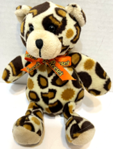 Galerie Reeses Teddy Bear Cheetah Spots Plush Stuffed Animal 6 in - £6.74 GBP