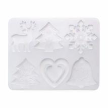 DIY Crafts Merry Christmas Jewelry Making Tools Crystal Epoxy Silicone Mould Chr - £14.25 GBP