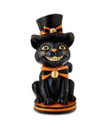 Resin Vintage Cat Tabletop Decor, Black &amp; Orange, 10&quot;, Halloween - $36.54 CAD