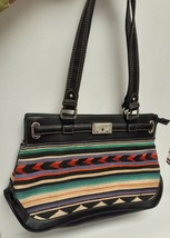 CHAPS Southwest Blanket Style Purse Handbag Shoulder Bag Faux Leather 9.... - $28.94