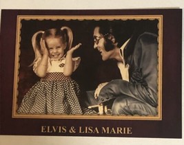 Elvis Presley Postcard Elvis And Lisa Marie Presley - £2.77 GBP