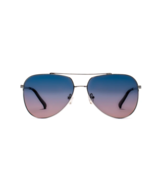 Abella Lester Aviator Sunglasses Silver Blue Violet lens - £47.14 GBP