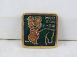 Vintage Summer Olympics Pin - Moscow 1980 Misha Equestrian - Stamped Pin - $15.00