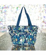 MYTAGALONGS MINI COMMUTER NEOPRENE TOTE BAG - Black Navy Floral Print NWT - $54.44