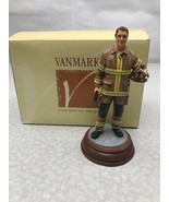 Vanmark Day Is Done Figurine 2001 First Edition KG Fireman Firefighter R... - $54.28 CAD