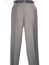 Mens MANTONI Pleated Dress Pants 100% Wool Super 140&#39;s Classic Fit  4090... - £79.74 GBP