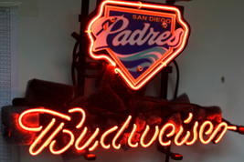 San Diego Padres Baseball Neon Light Neon Sign 14&quot;x8&quot; - £57.73 GBP