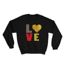 Heart Faux Gold Stamping : Gift Sweatshirt Valentines Day Love Romantic Girlfrie - $28.95
