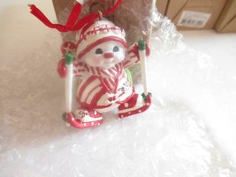 Christmas Ornaments WHOLESALE- 17327- Snowman W/SKIES - NEW- W23 - $3.32