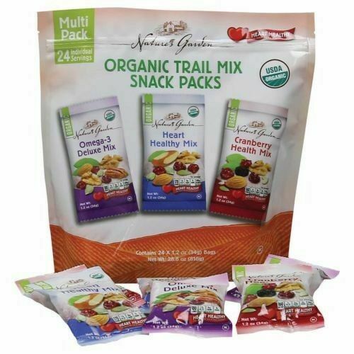 Nature's Garden Organic Trail Mix Snack Packs Multi pack 28.8 oz (1.2oz