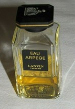 Vintage Arpege Eau De Lanvin Perfume 1 2/3 Fl Oz 50 Ml Bottle 1970's 40% France - £11.66 GBP