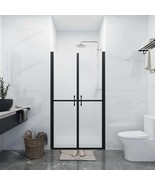 vidaXL Frosted ESG Shower Door, Walk-In Size Adjustable, Sliding Glass - $538.36 CAD