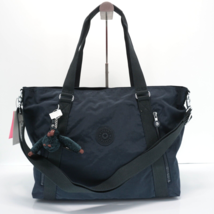 Kipling Skyler Large Shoulder Bag Zip Tote TM5601 Polyamide True Blue Tonal NWT - £78.06 GBP